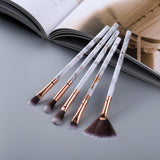 Marble Style Makeup Brushes Set