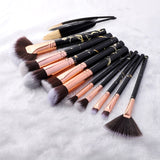 Marble Style Makeup Brushes Set