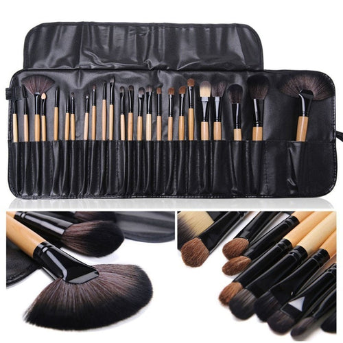 24 Pieces Makeup Brushes Bag