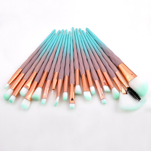Colorful Makeup Brushes Set
