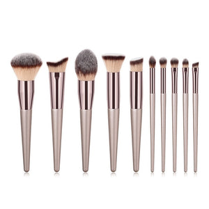 Champagne Makeup Brushes Set